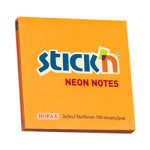 Block Notas Adhesivas Stick`N 76x76mm Flúo Naranja