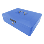 Caja de Seguridad CASH BOX MONEDAS  300x230mm Azul