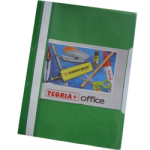 Carpeta Tapa Transparente A4 Verde.