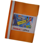 Carpeta Tapa Transparente A4 Naranja