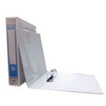 BIBLIORATO CANGURO  BLANCO CON ANILLOS  Tapa Cristal A4 5 CMS LOMO