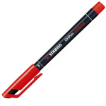 Marcador Stabilo OHPen Rojo Fino