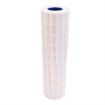 Rollo p/Etiquetadora Blanco Banda Roja Pack x10 TEORÍA