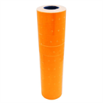 Rollo p/Etiquetadora Naranja Flúo Pack x10