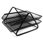 Bandeja Metálica 2 Pisos negra