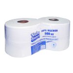PAPEL HIGIENICO NUBE JUMBO 500 METROS PAQUETE X 4 EXTRABLANCO CELULOSA VIRGEN