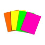 PAPEL GLACE MAZO COLORES FLUO 14 HOJAS