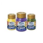 Pintura de tela colores metalicos  frasco de 37 ml.