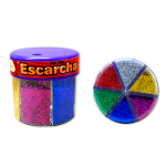 BRILLANTINA POTE SURTIDO DE 60 GRS. CONTIENE 6 COLORES CAJA MASTER X 24 POTES