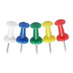 CHINCHES PARA MAPAS CON CABEZA DE COLOR CAJA X 50 UNIDADES