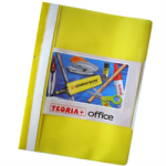 Carpeta Tapa Transparente. A4 amarilla