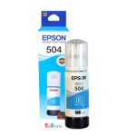 TINTA BOTELLA EPSON MODELO 504 COLOR CYAN