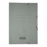 Carpeta con elásticos Pancrhome opaca rústica gris paquete de 25